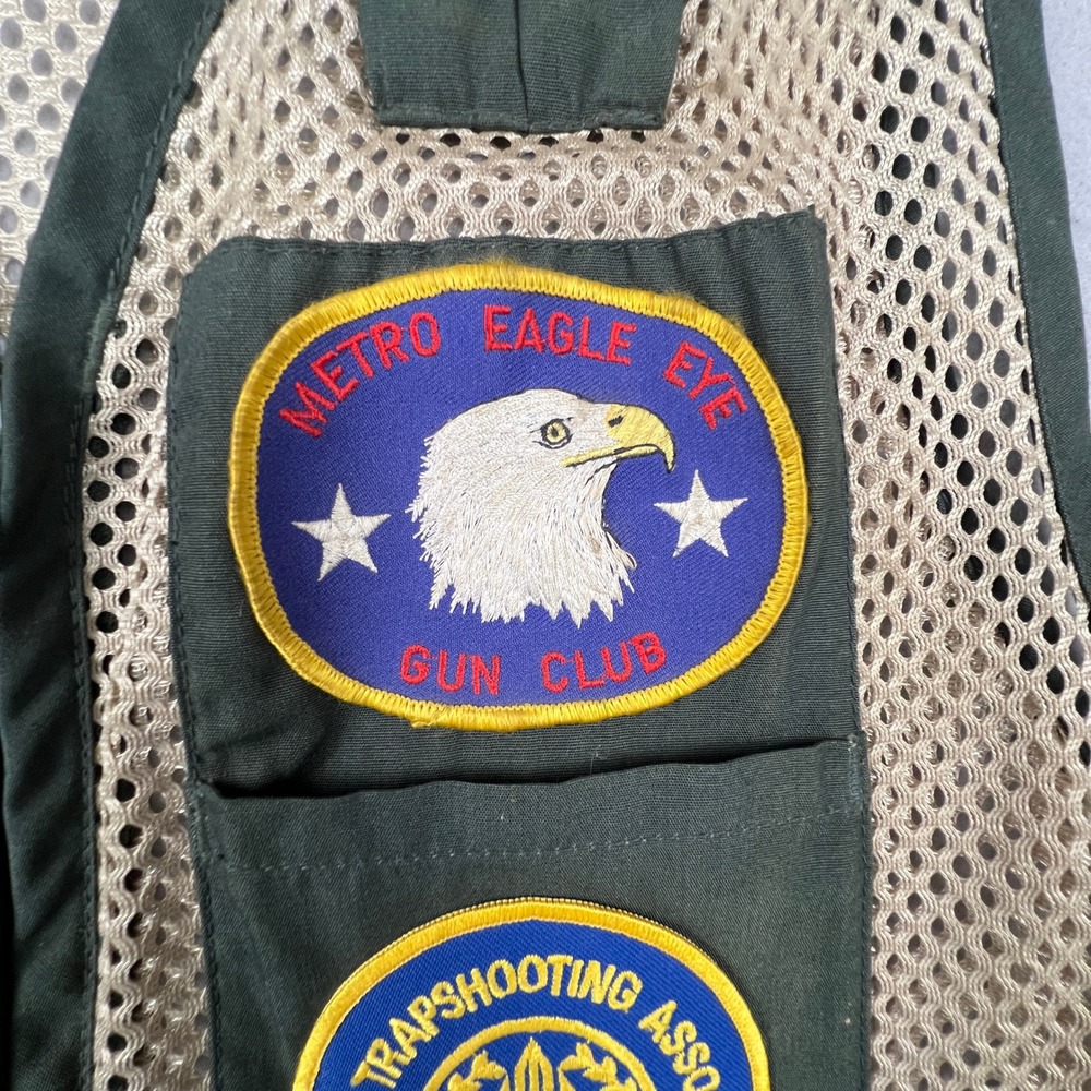 Browning Shooting Vest Mens XL Green Mesh Trapshooting Hunting Clay 305-001 - Picture 9 of 16